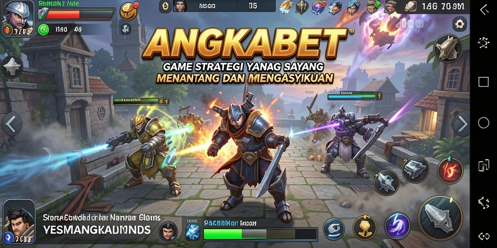 Tampilan permainan ANGKABET dengan berbagai strategi dan interaksi sosial.
