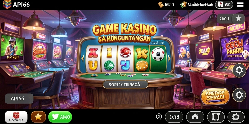 Tampilan menarik dari gameplay Kasino di API66.