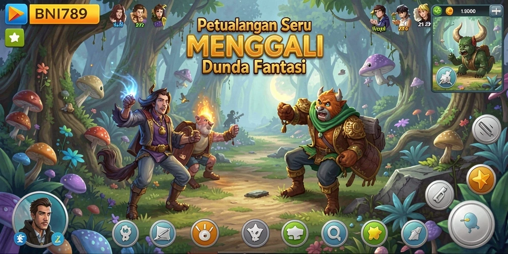 Screenshot dari gameplay BNI789 yang menampilkan aksi petualangan seru.