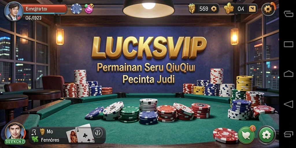 Tampilan gameplay QiuQiu yang seru dan menarik di LUCKSVIP.
