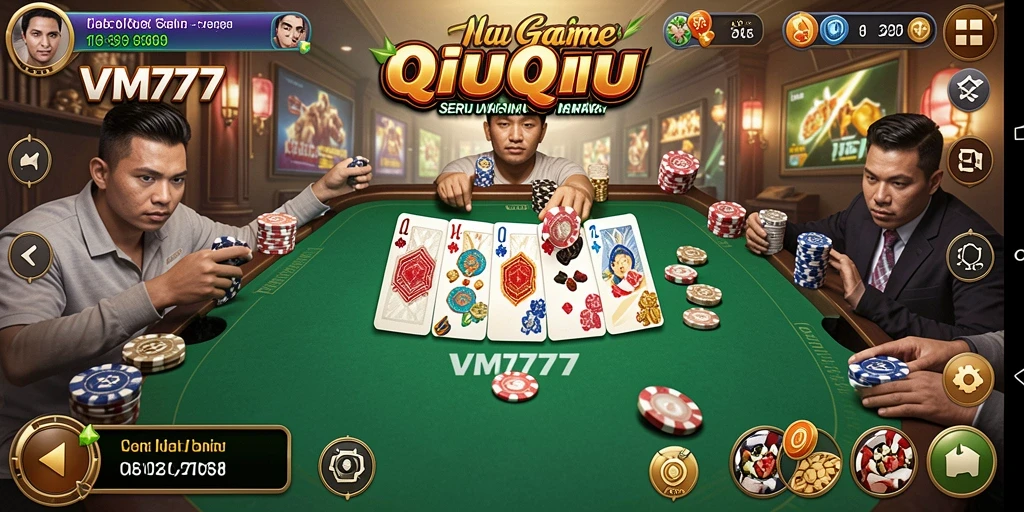 Screenshot tampilan gameplay QiuQiu yang seru dan menarik.