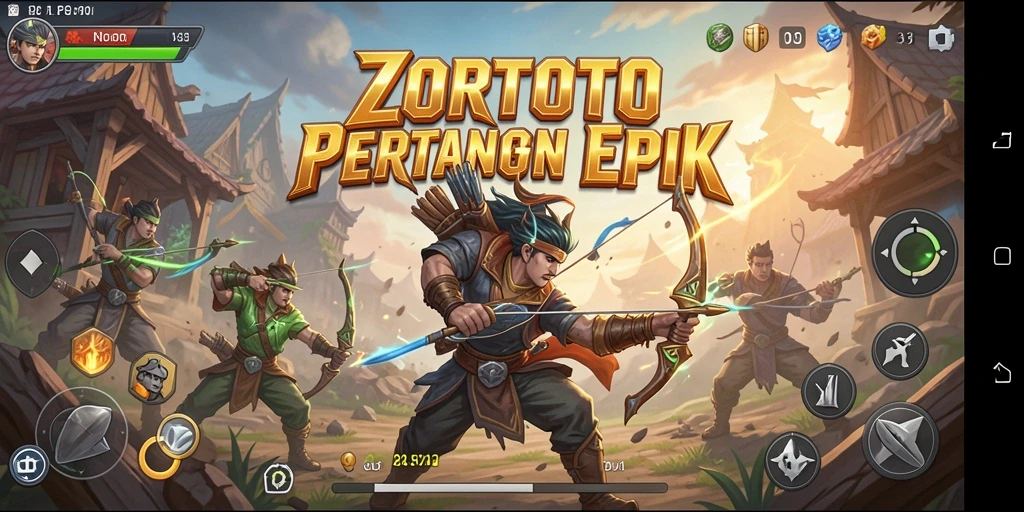 Tampilan menegangkan dari pertarungan karakter di ZORTOTO.